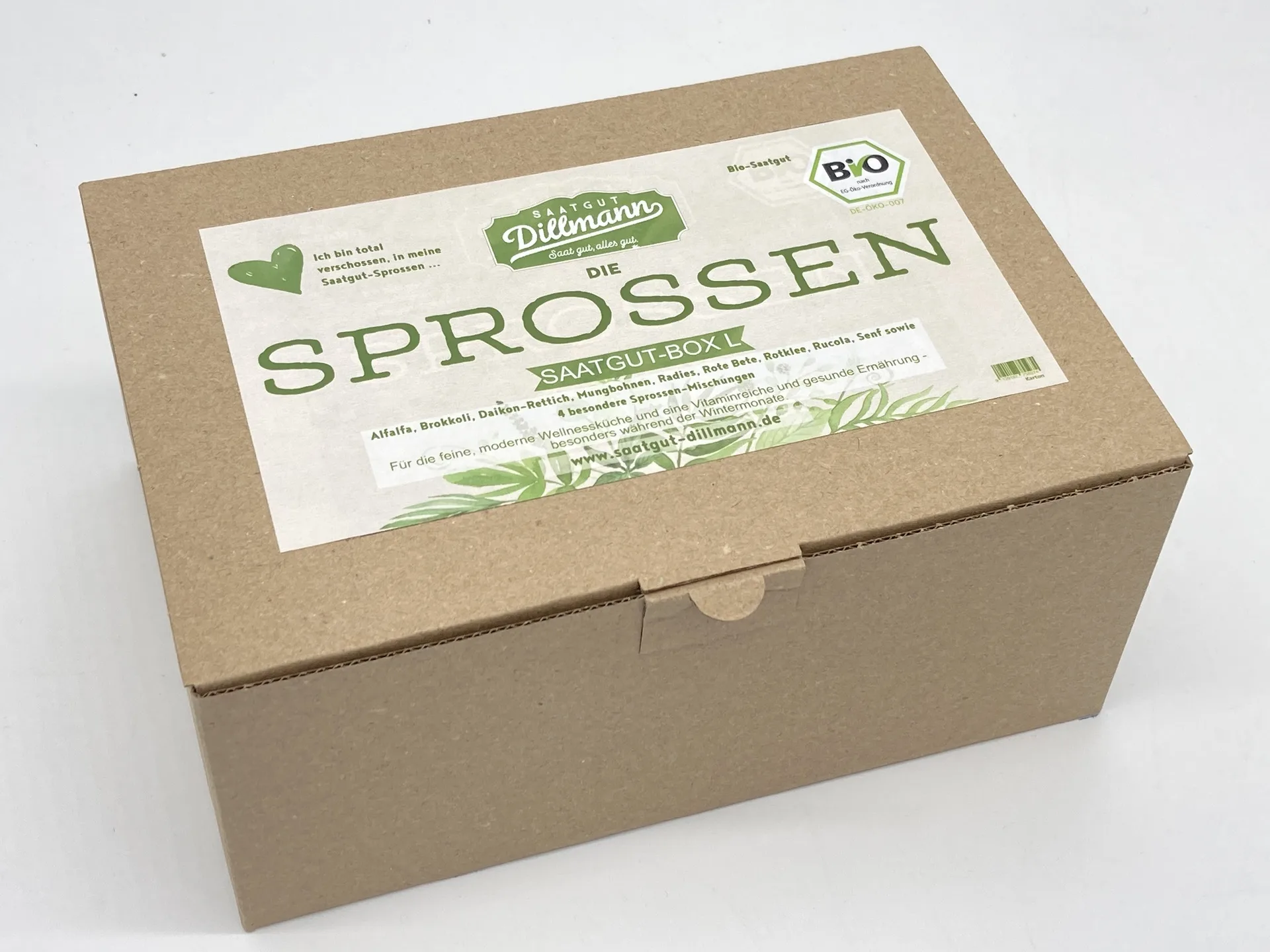 Grosse Sprossenbox L Bio (Karton)