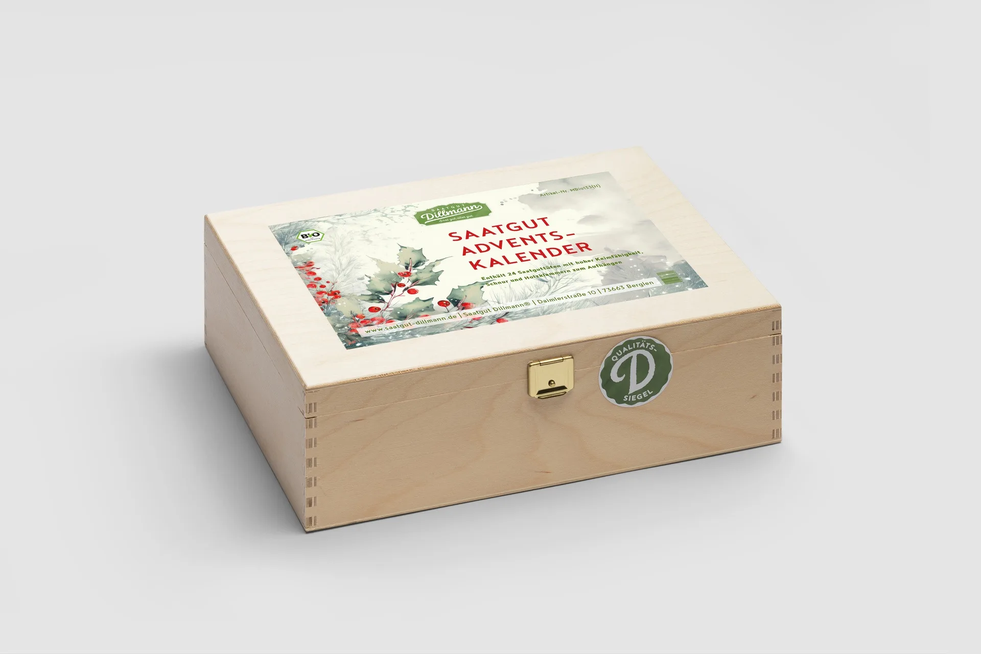 Adventskalender Bio Winter (Holzbox)