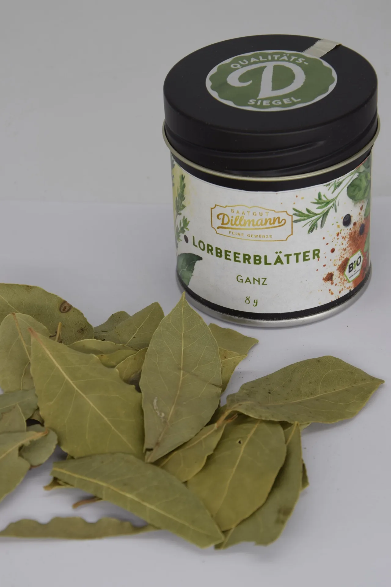 Lorbeerblätter ganz Bio (Dose) – Bild 2