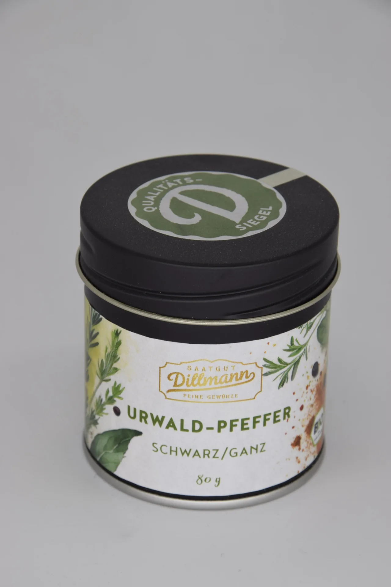 Urwald-Pfeffer schwarz ganz Bio (Dose)