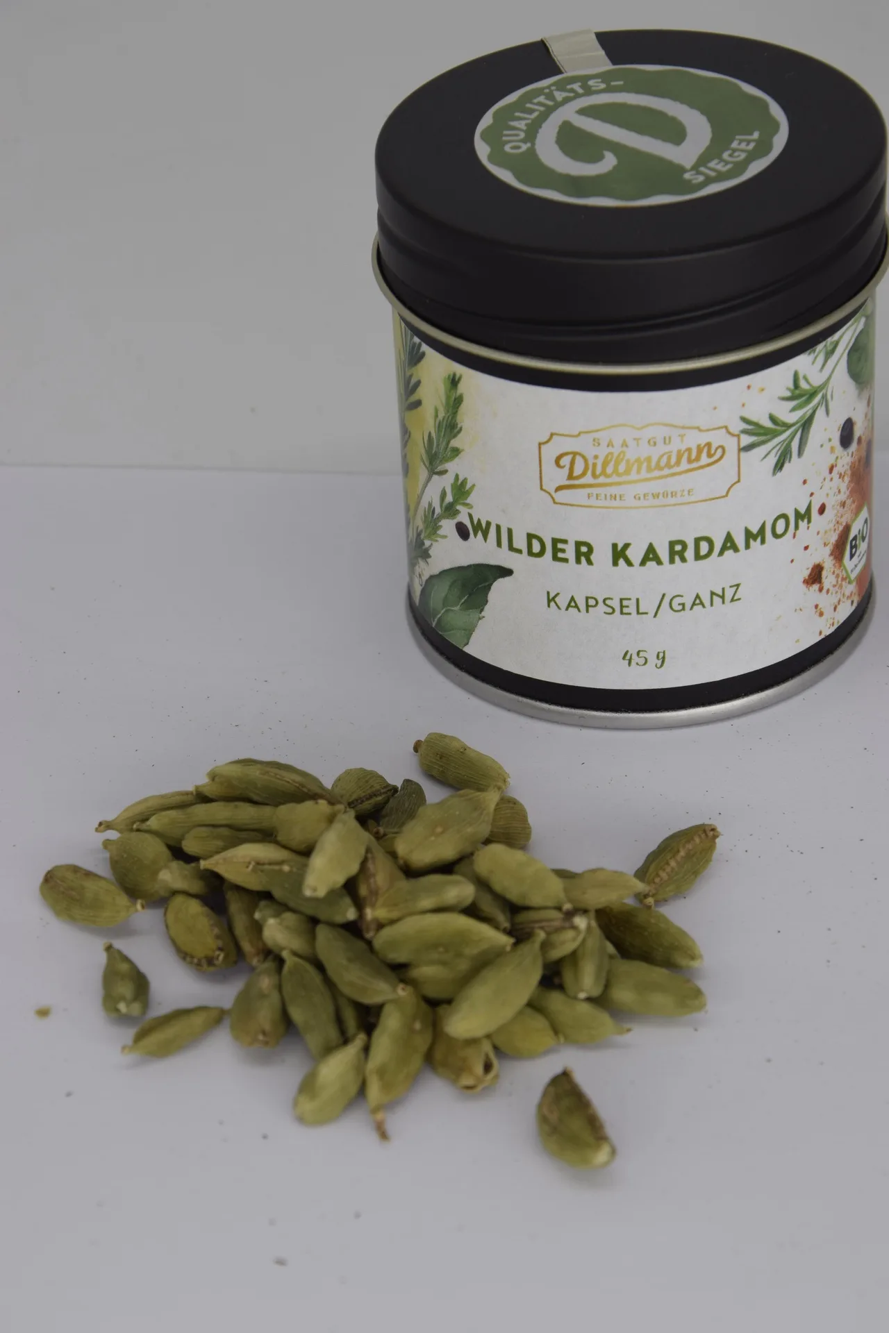 Wilder Kardamom Kapsel ganz Bio (Dose) – Bild 2