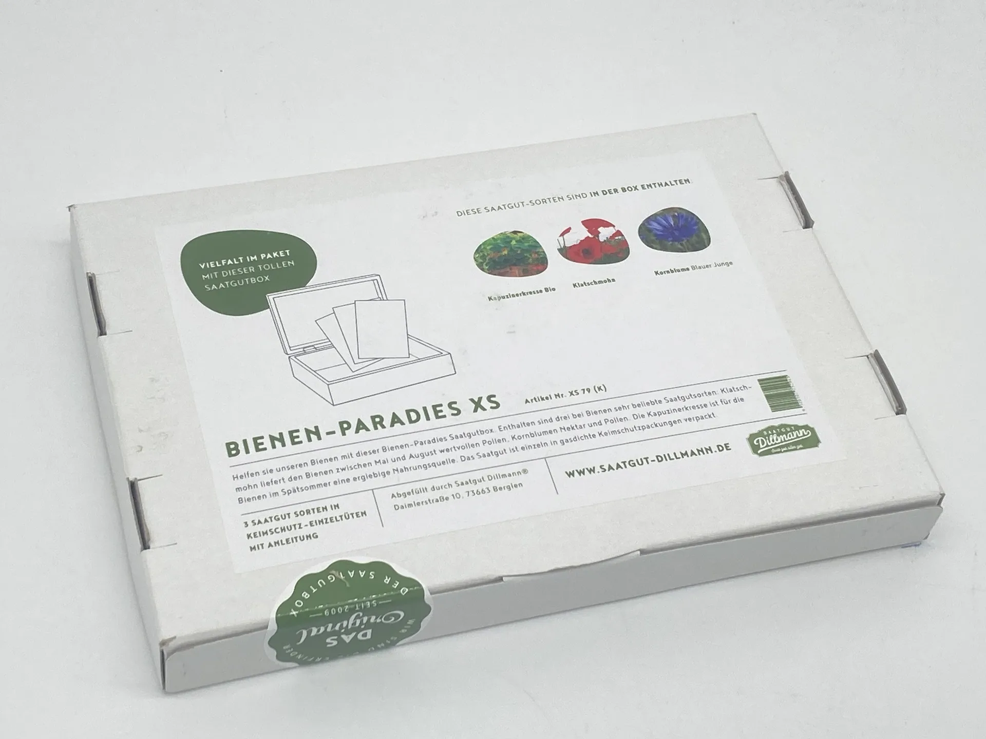 Bienenparadies Saatgut-Box XS (Karton) – Bild 2
