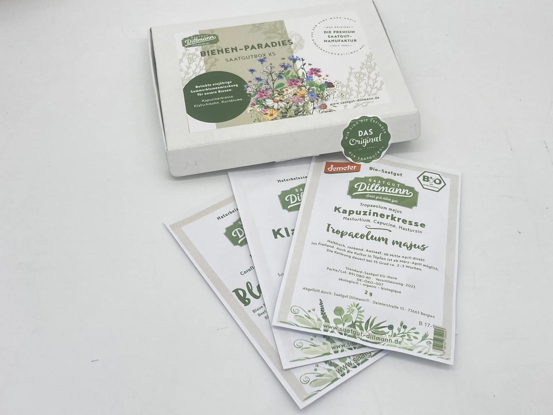 Bienenparadies Saatgut-Box XS (Karton) – Bild 3