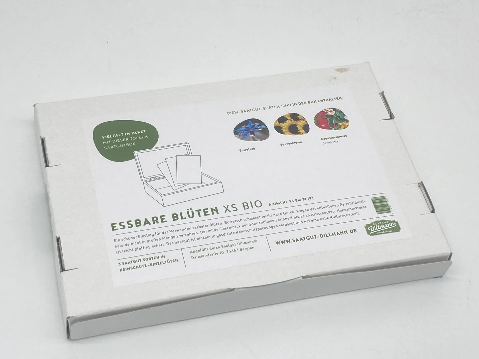 Essbare Blüten Saatgut-Box XS Bio (Karton) – Bild 5
