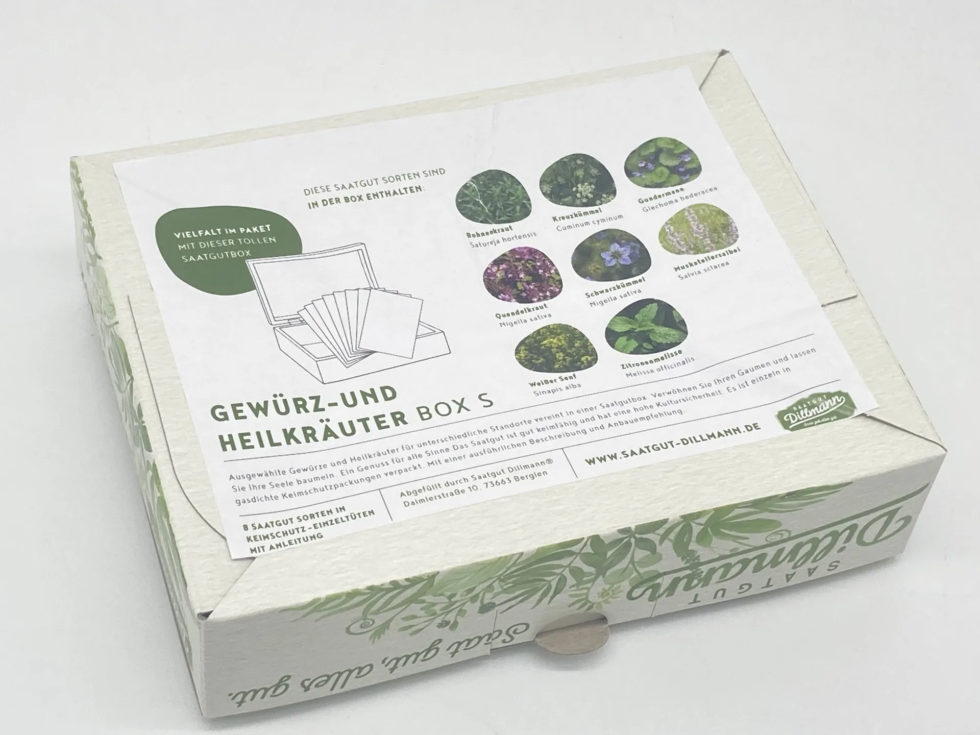 Gewürz- und Heilkräuter Box S (Karton) – Bild 2