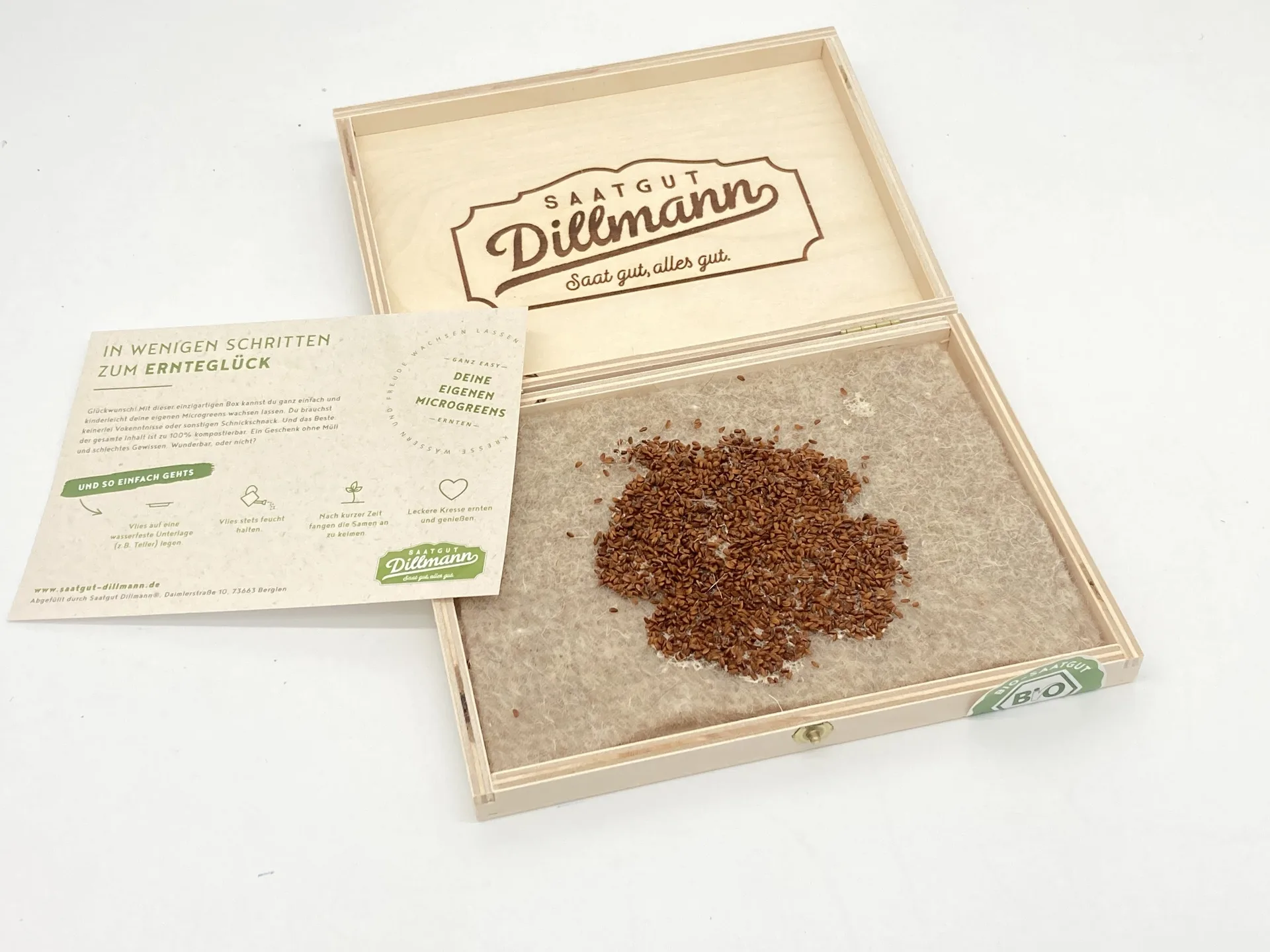 Kresse Box Bio Kleeblatt (Holzbox) – Bild 2