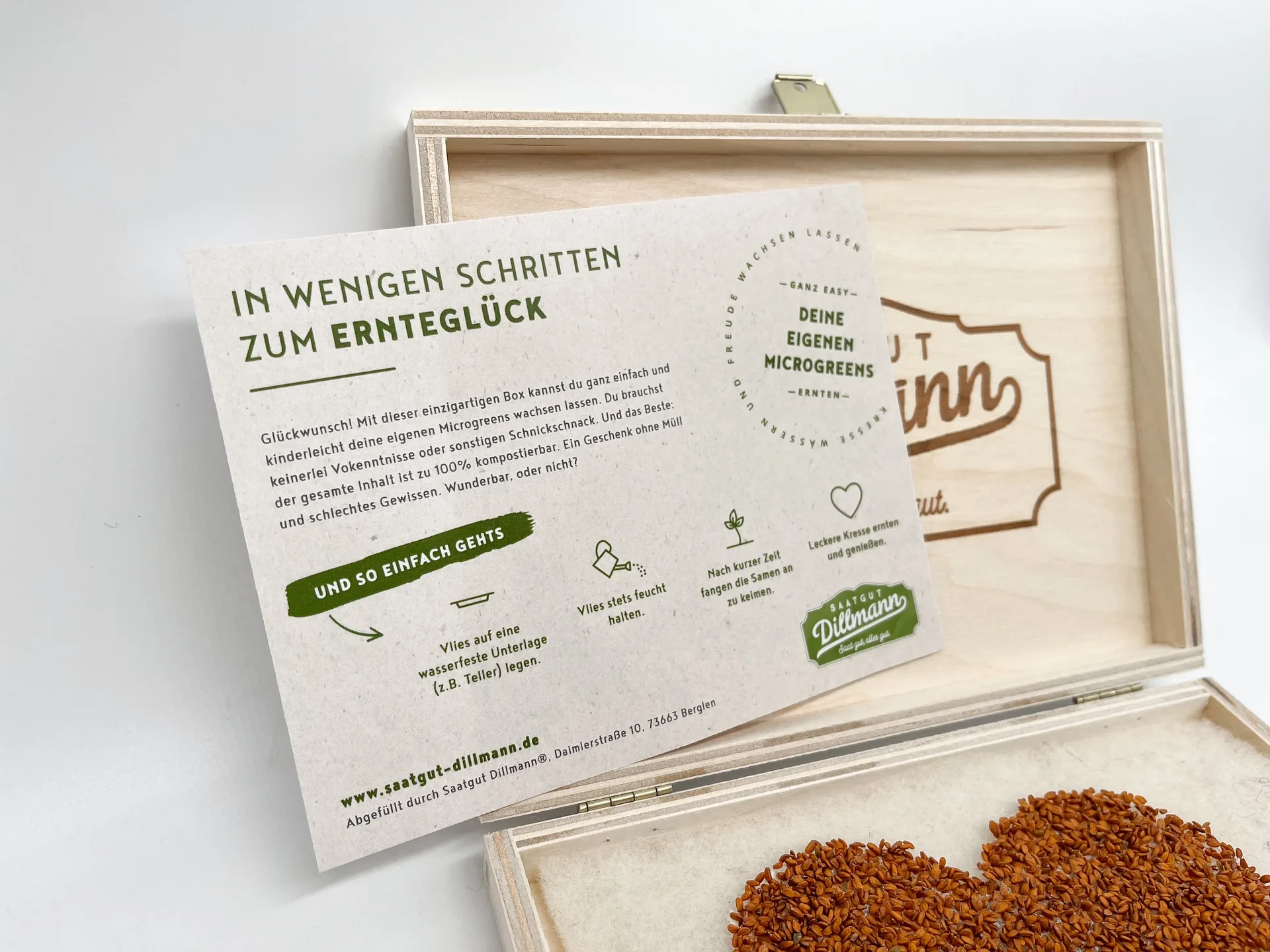 Kresse Box Bio von Herzen vielen Dank (Holzbox) – Bild 3