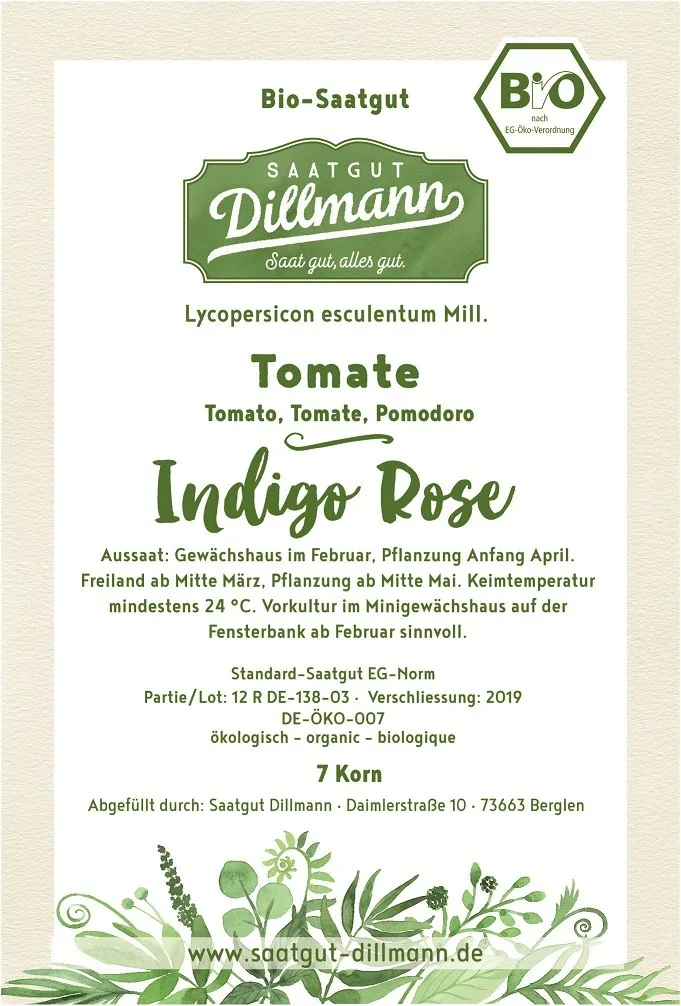 Tomatensamen Indigo Rose Bio Demeter – Bild 3