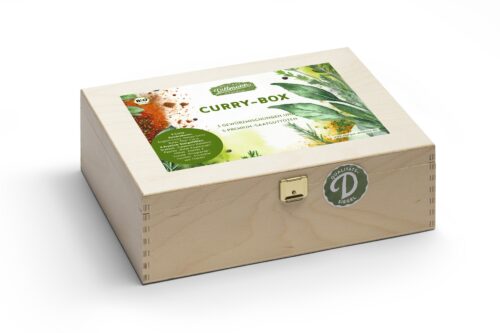 Curry-Box Bio M Holz (Saatgut- & Gewürzbox)