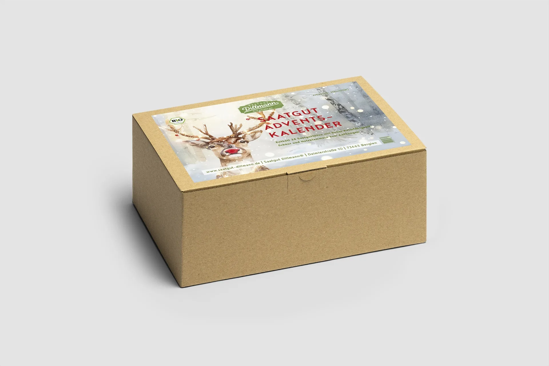 Adventskalender Bio Rentier (Karton)