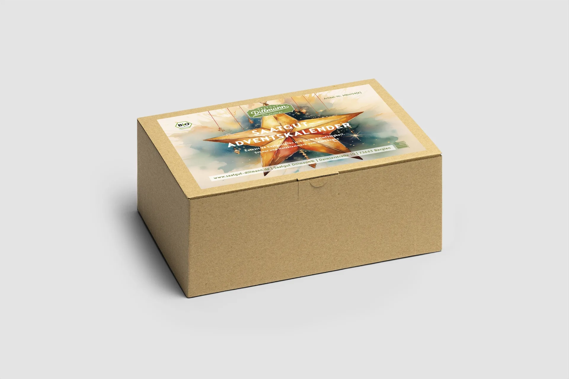 Adventskalender Bio Stern (Karton)