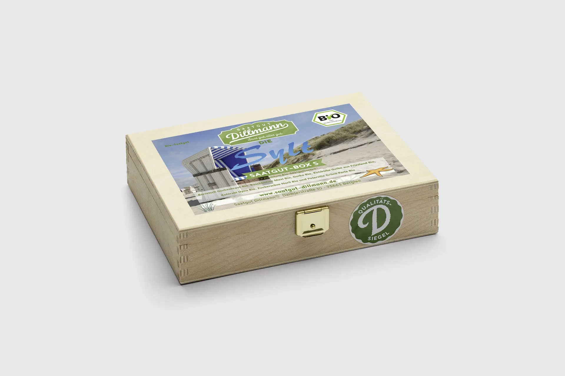 Die Sylt Saatgut-Box S Bio (Holzbox)