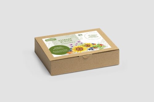 Essbare Blüten Saatgut-Box S Bio (Karton)