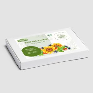 Essbare Blüten Saatgut-Box XS Bio (Karton)