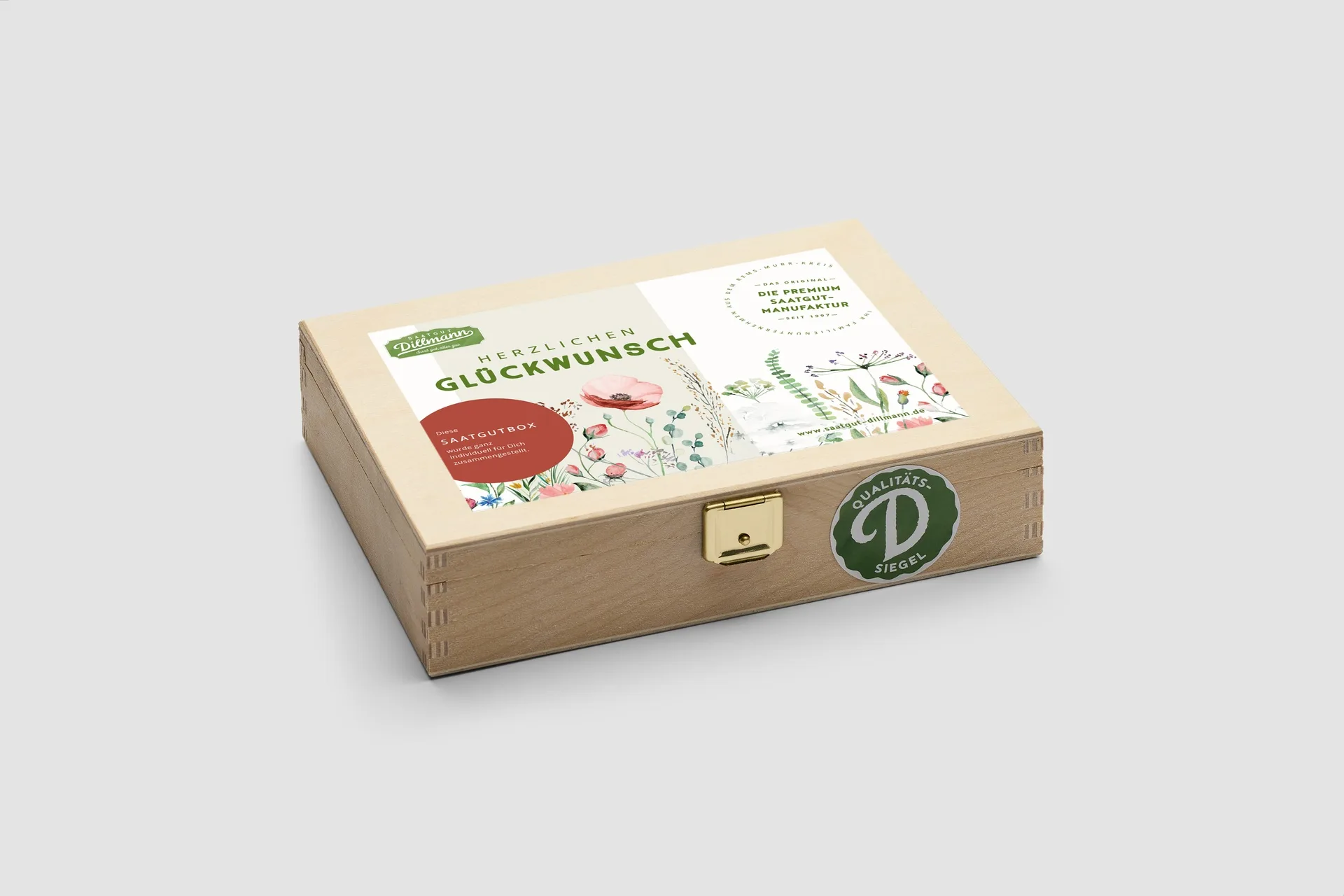 Geschenkbox Herzlichen Glückwunsch Holz