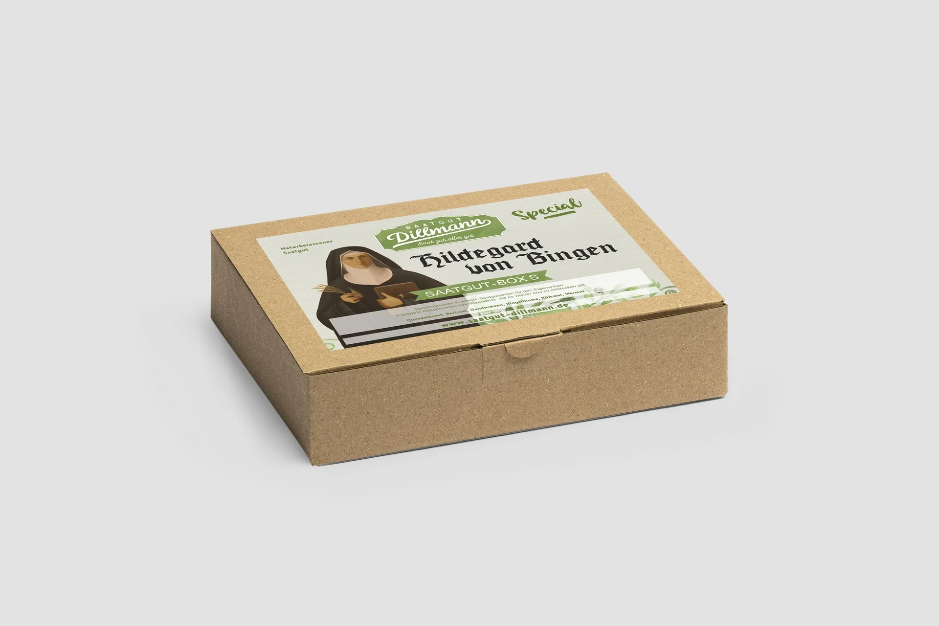 Hildegard-von-Bingen Saatgut-Box S (Karton)