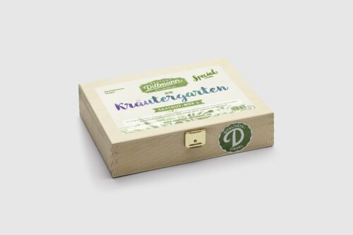 Kräutergarten Saatgut-Box S (Holzbox)