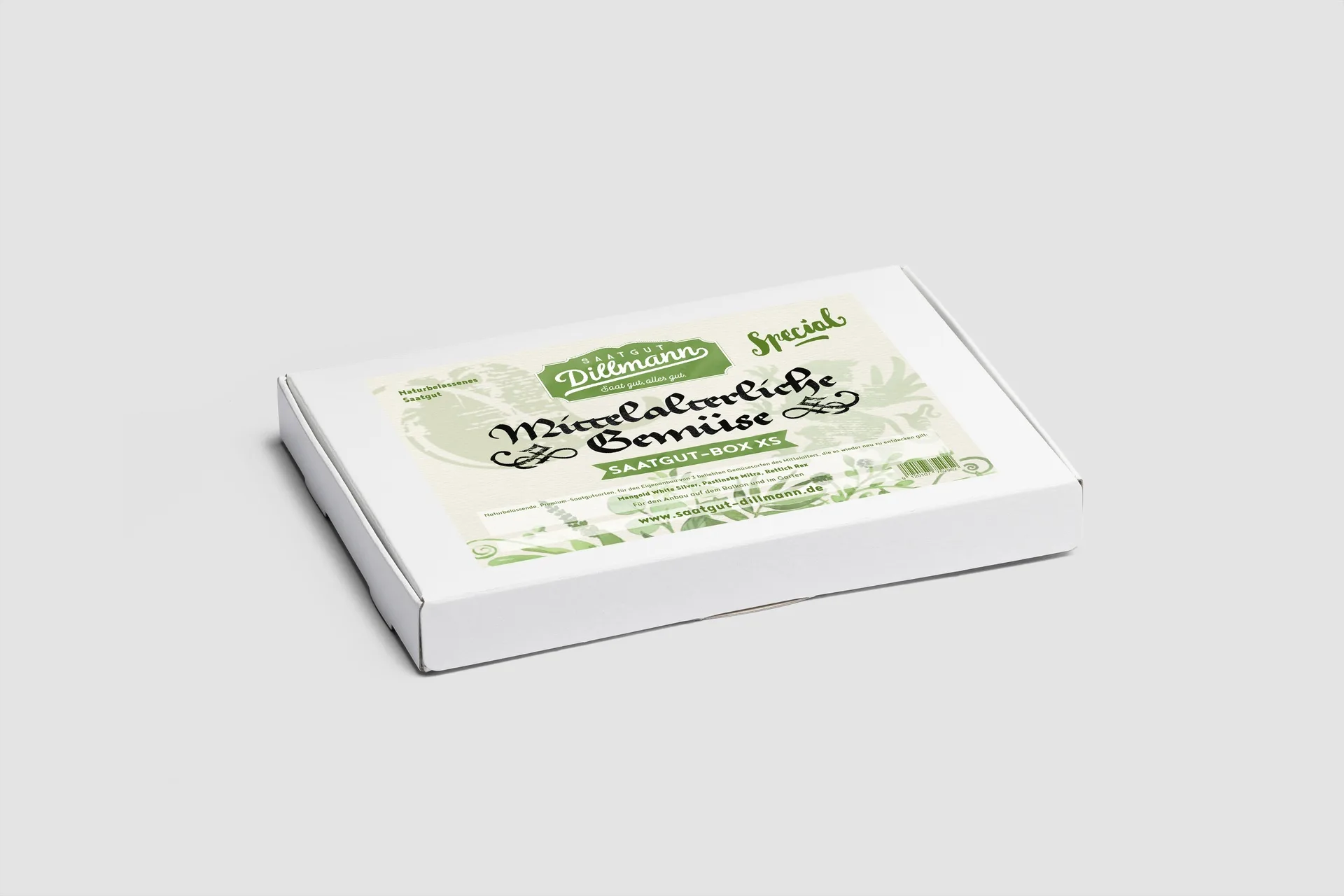 Mittelalterliche Gemüse Saatgut-Box XS (Karton)