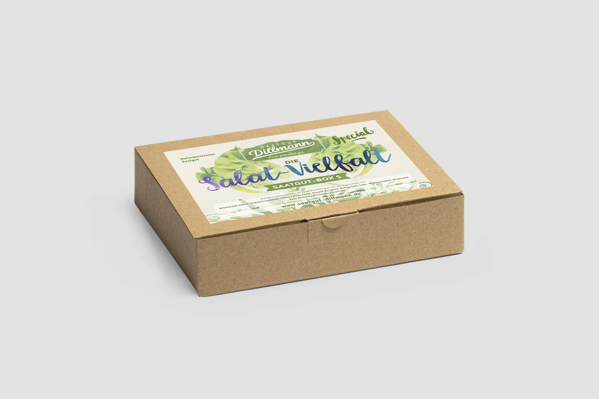 Salat-Vielfalt Saatgut-Box S (Karton)