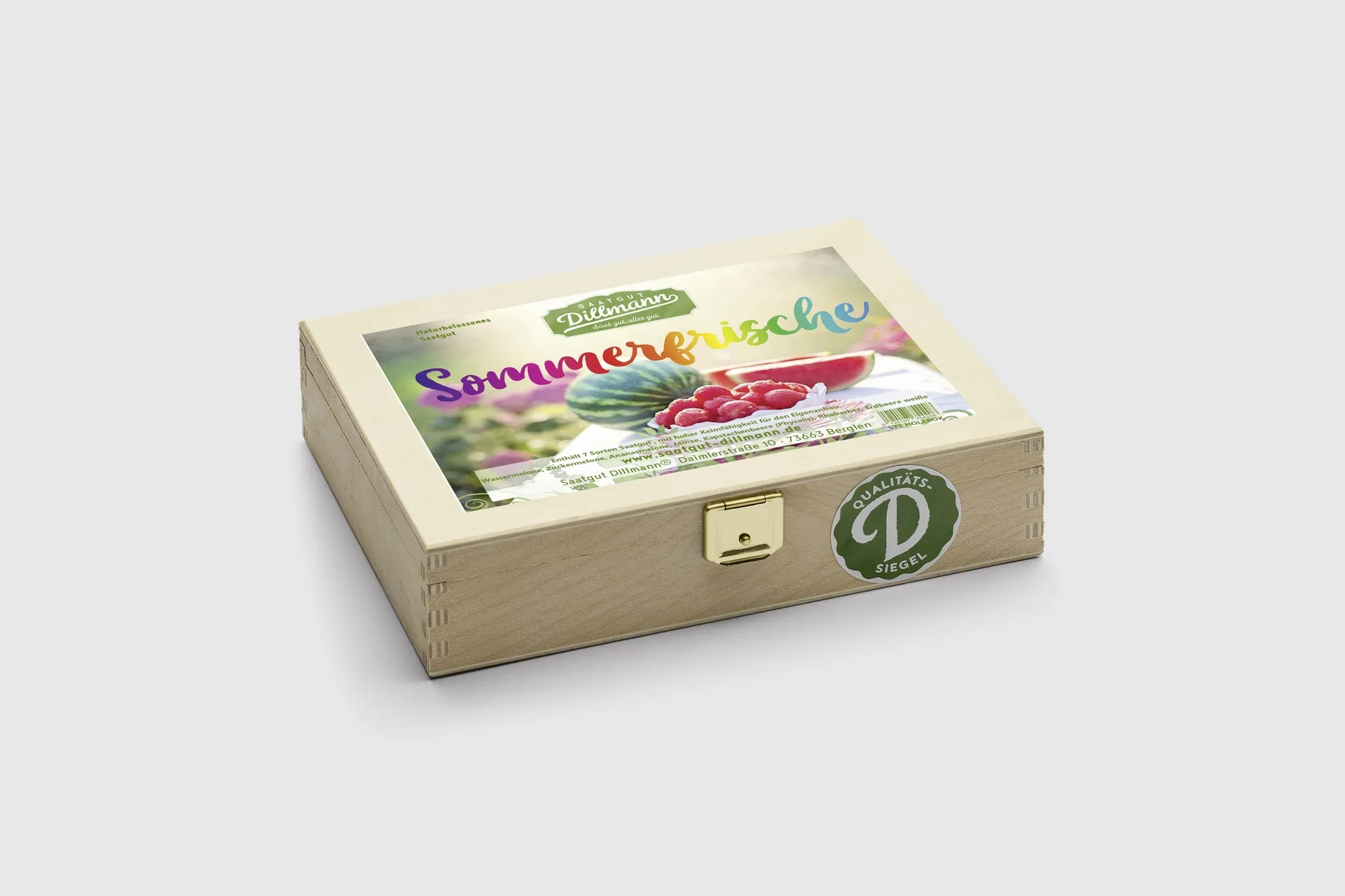 Sommerfrische Saatgut-Box S (Holzbox)