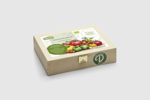 Tomaten Saatgut-Box S Bio (Holzbox)