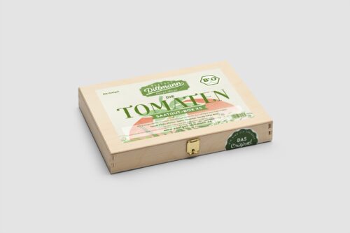 Tomaten Saatgut-Box XS Bio (Holzbox)