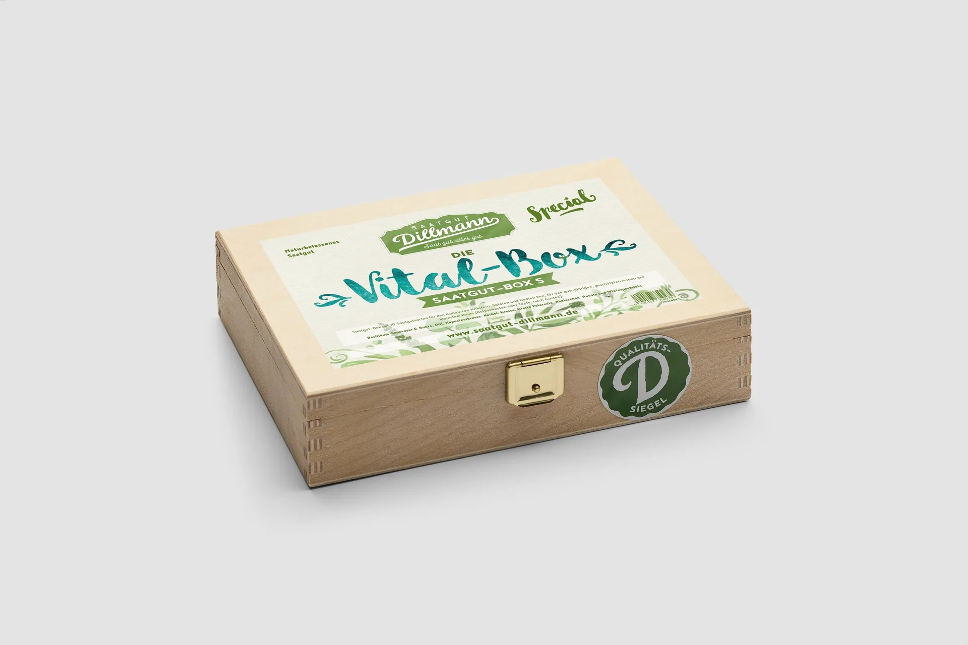Vitalbox Saatgut-Box S (Holzbox)
