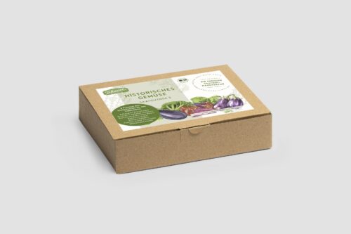 Historische Gemüse Saatgut- Box S Bio (Karton)
