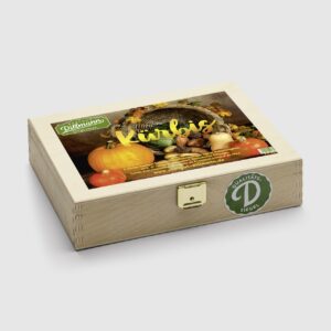 Kürbis Saatgut-Box S (Holzbox)