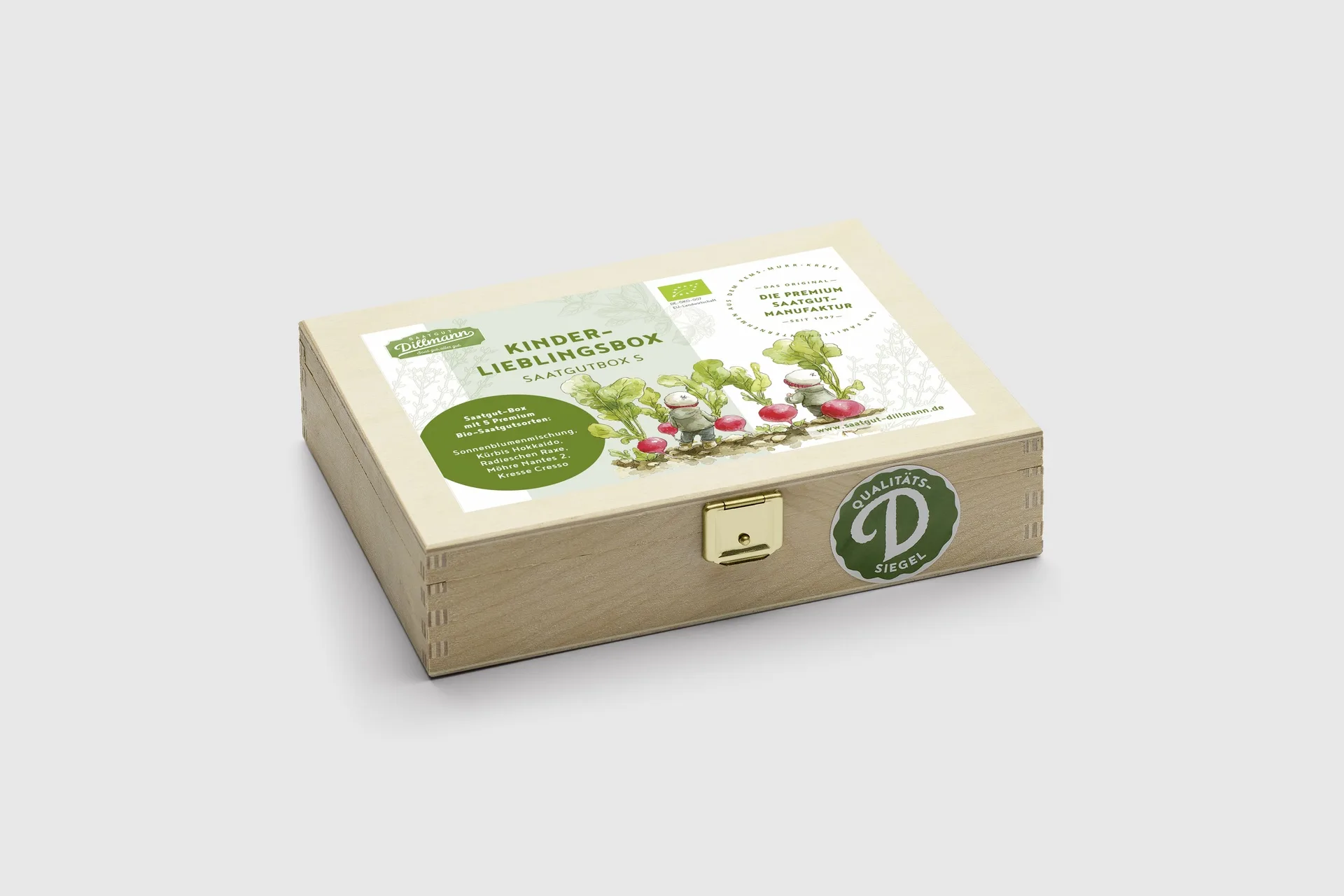 Kinder-Lieblingsbox Saatgut-Box S Bio (Holzbox)