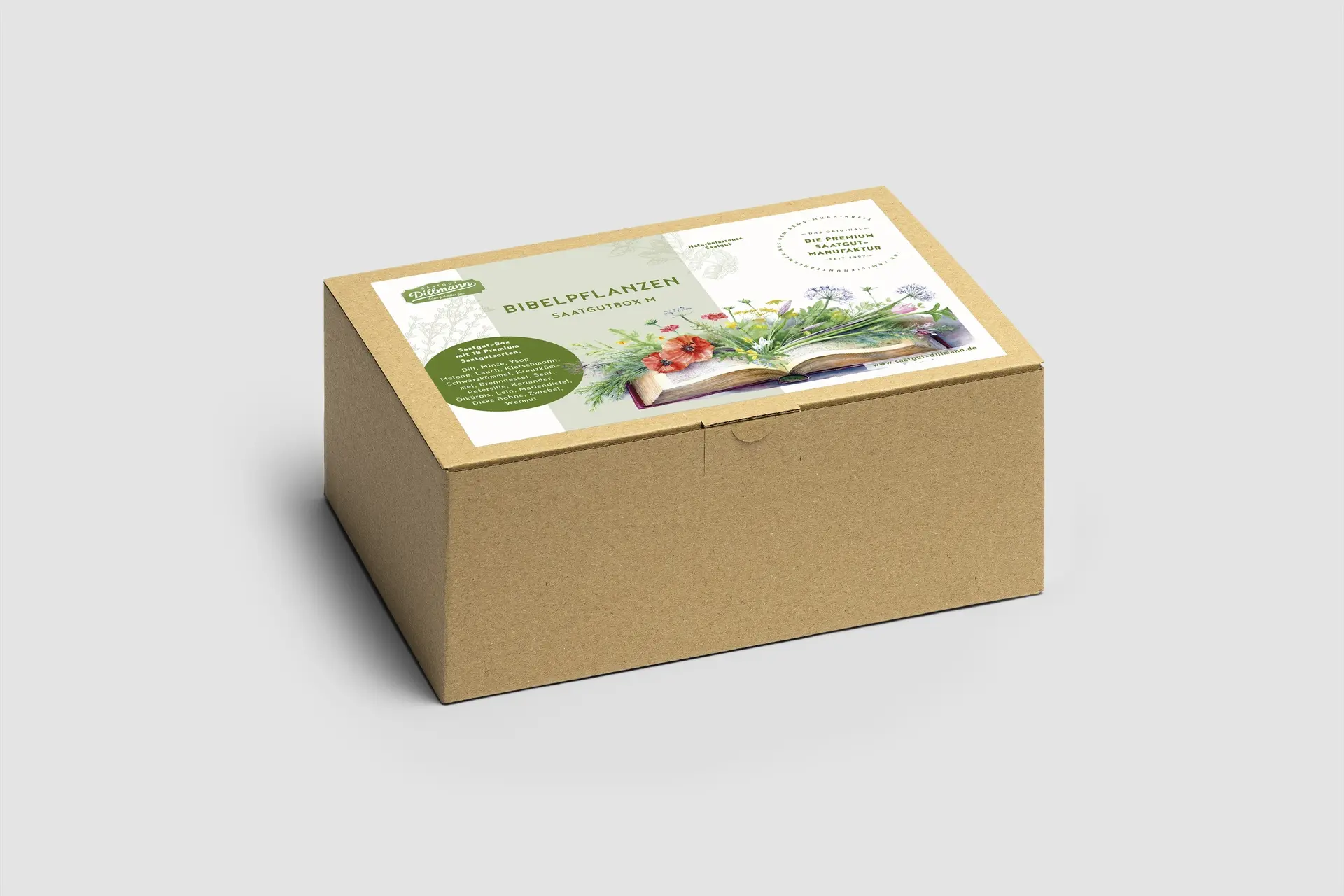 Bibelpflanzen Saatgut-Box M (Karton)