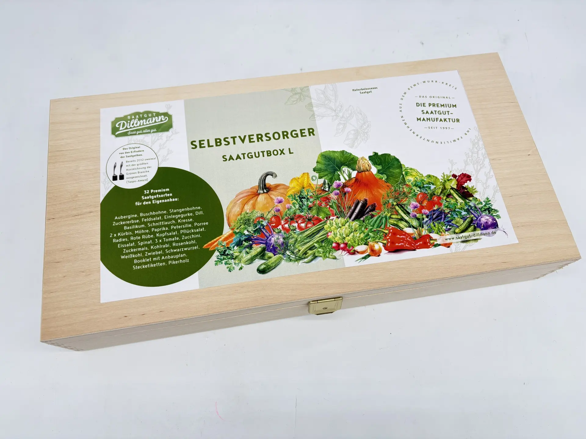 Selbstversorger Saatgut-Box L (Holzbox)