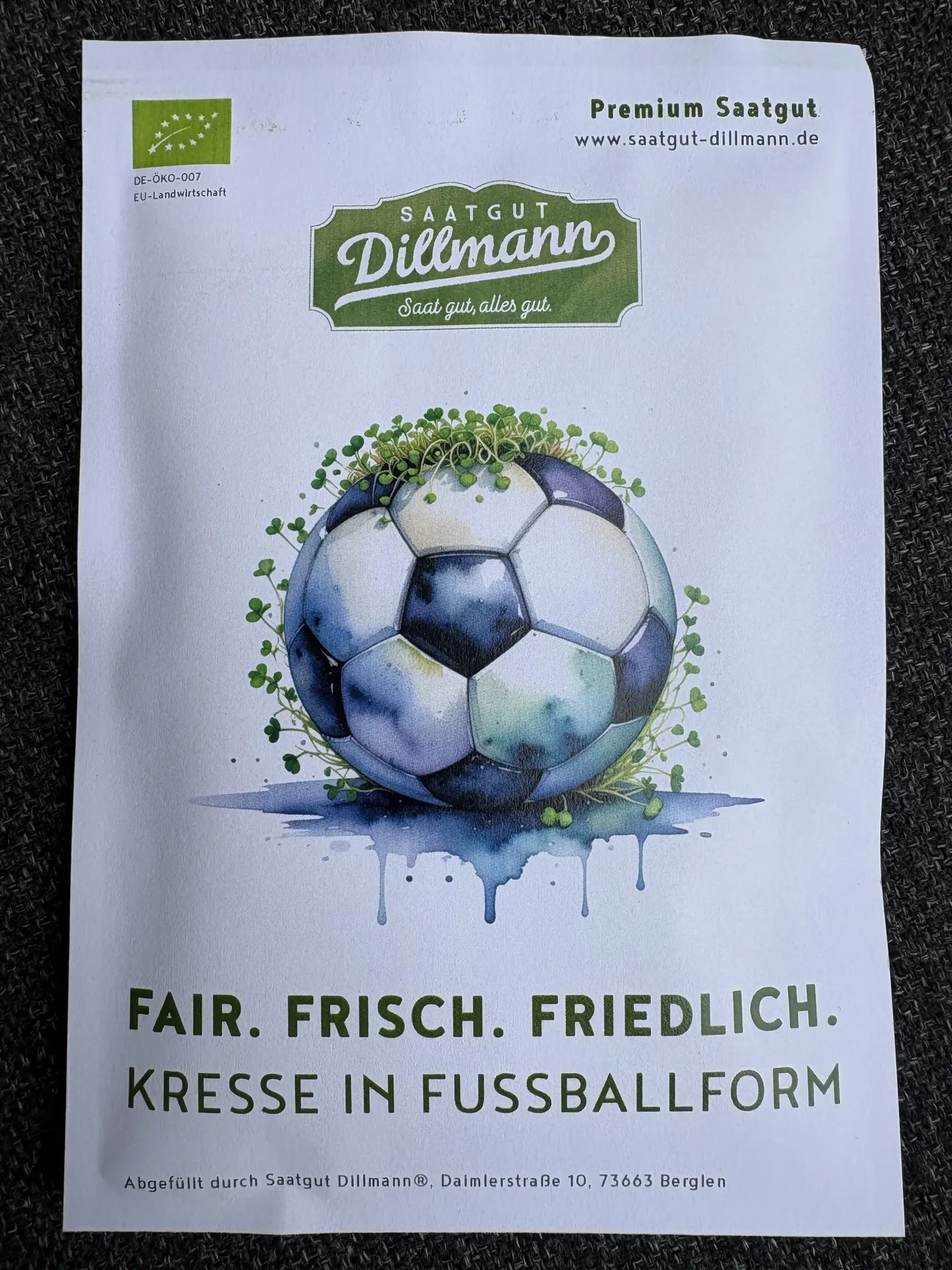 Kresse Fußball Bio (Tüte)