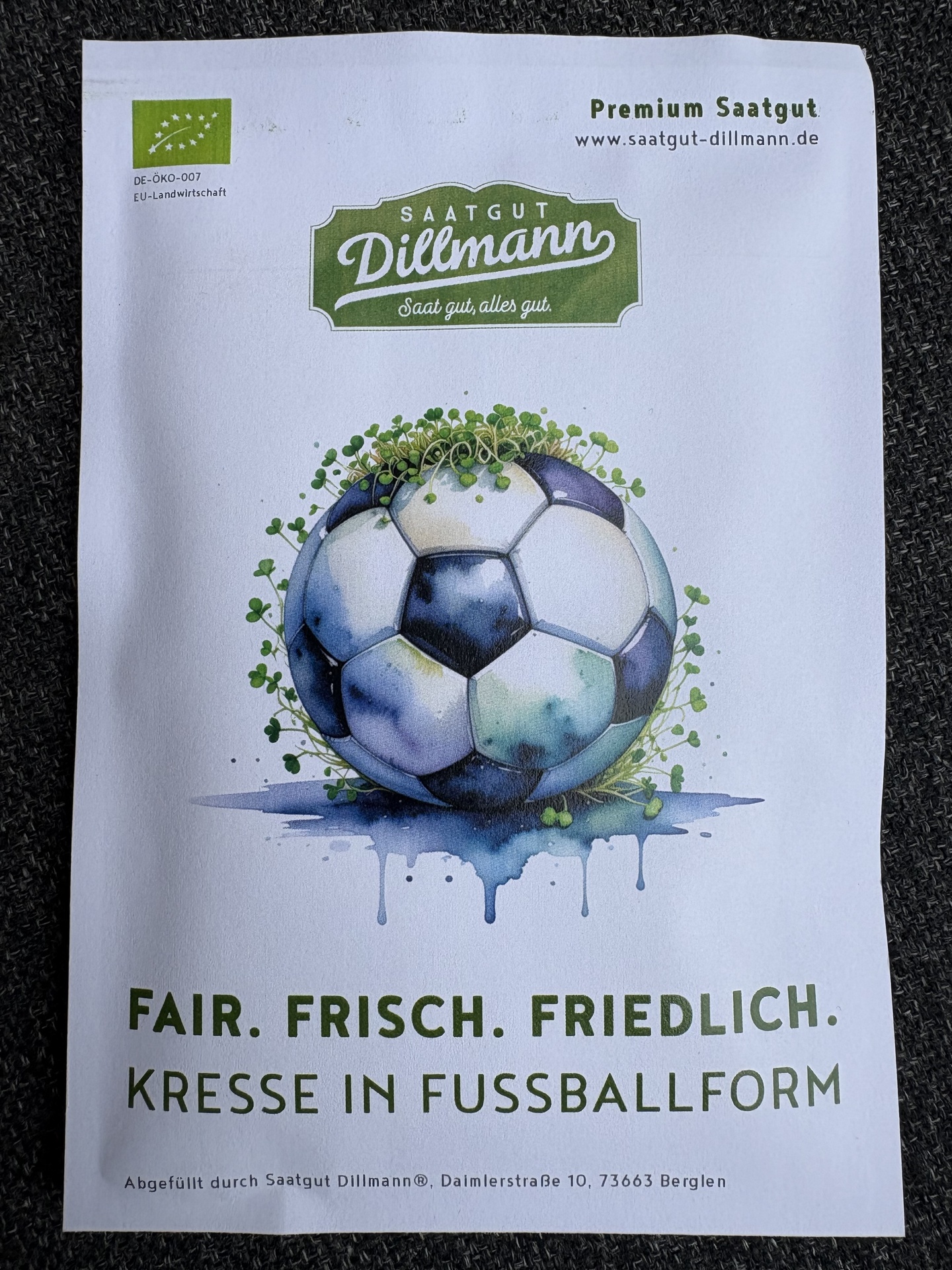 Kresse Fußball Bio (Tüte)