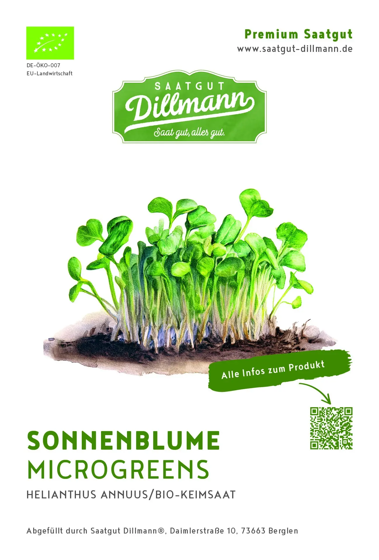 Microgreens Sonnenblume Bio