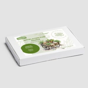 Mittelalterliche Gemüse Saatgut-Box XS (Karton)